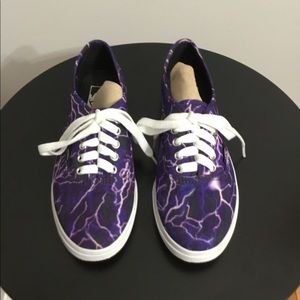 Vans Purple & Blue Lightning Pattern Sneakers